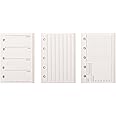 3 Pack A8 Refill Paper Loose Leaf Paper 120 Sheets Refillable Planner Binder Paper M5-5 Hole Mini Binder Paper 2.64''x4.09'' Filler Paper Vertical Line&To Do List&Weekly Plan
