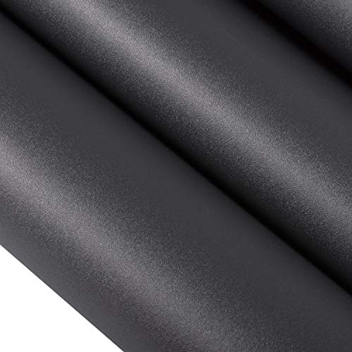 Peel and Stick Solid Color Black Wallpaper 24" by 393" by SUNCOLOR (Black) Pricepulse