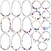 Outee 18 Pcs Toddler Costume Jewelry Christmas Gift Princess Necklace Bracelet Girls Play Jewelry Set for Dress Up Pretend Play Jewelry Kit Party Favors