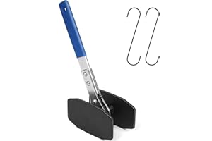 JMMRRR 360° Brake Caliper Press Tool with Double Caliper Hangers, Brake Piston Compression Tool, Ratchet Piston Spreader Automotive Tools, for Car Brake Repair & Instalation, Red