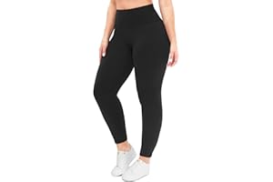 NexiEpoch Leggings for Women Plus Size-High Waisted L-XL-3XL Tummy Control Soft Capri Yoga Pants for Workout Running