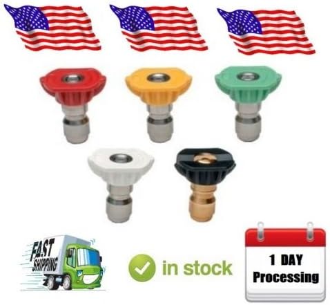 TK LARIS Pressure Washer Sprayer Nozzle Tip Replacement for Simpson Water Blaster 4200 & 4400 Psi Model # WB4200, WB 60824, Size 4.5 or 045 Set of 5 Tips Design