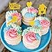 OKEPS Hxeredue YuanKanJu 124 pcs Family Gold Glitter Cupcake Toppers Housewarming Gifts for House Warming Welcome New Home Party Decorations Supplies