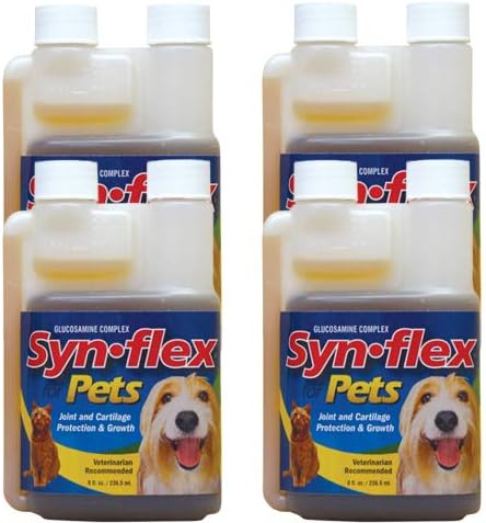 Synflex Pets Liquid Glucosamine Formula for Pets, 8oz (4 Pack)
