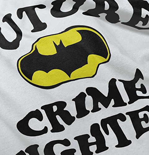 Future Crime Fighter Funny Batman Cute Baby DC Comic Nerd Romper Bodysuit