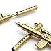 Tutuba Office Gold Rifle Shape Design Black Ink Ballpoint Pen Stationery