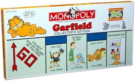 USAOPOLY Monopoly: Garfield 25th Anniversary Collector's Edition