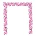 Artiflr 2 Pack Artificial Silk Plants Cherry Blossom Hanging Vine Spray Arrangements Faux Garland Fake Wreath Home Garden Wedding Decor (Pink)