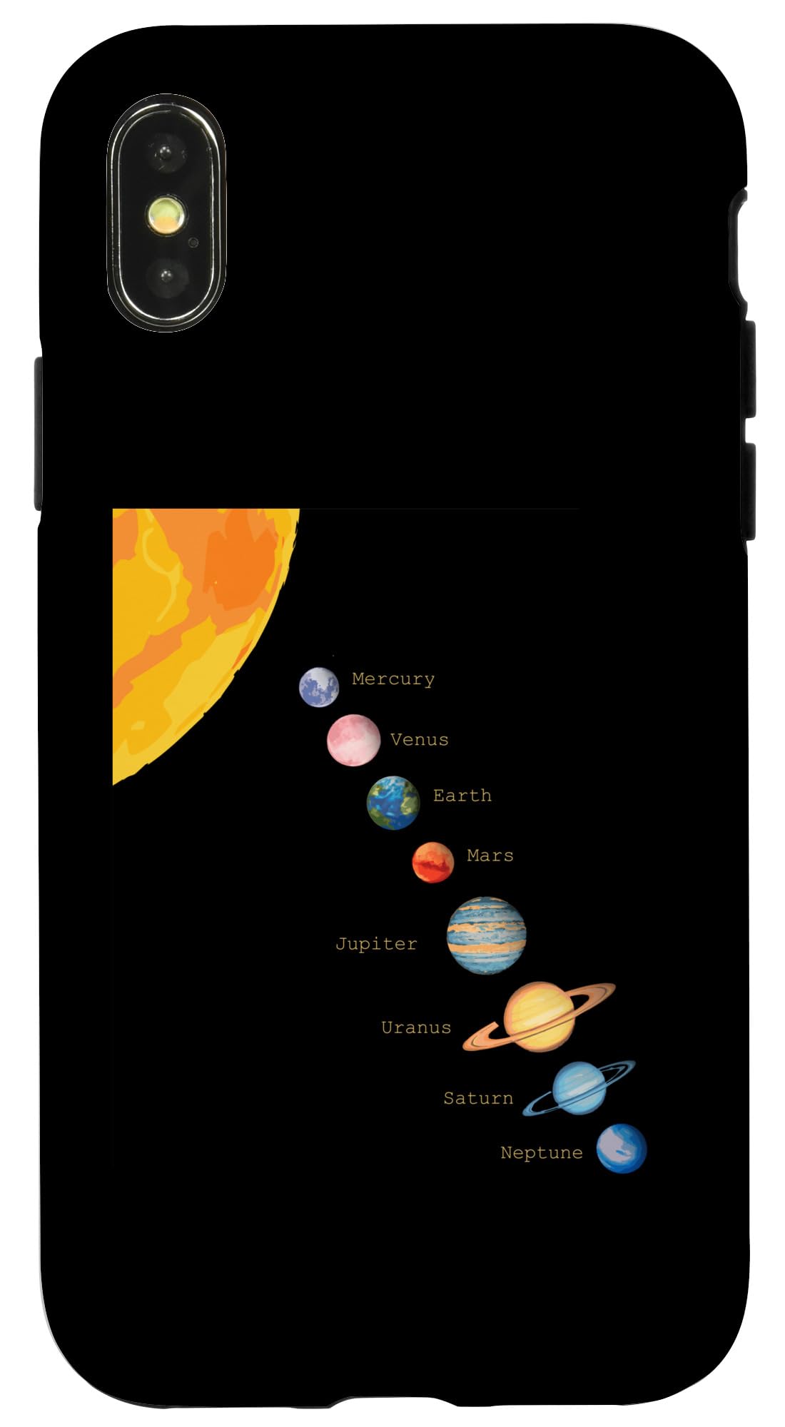 iPhone X/XS Nerdy Astronomy Space Science Solar System Planets Case