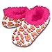 Snoozies Animal Print Fleece Lined Womens Footies