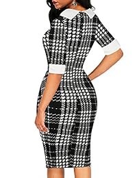 CISMARK vestido formal de mujer con cuello de muñeca