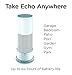 Portable Battery Base for Echo (Use Echo Anywhere) - New Version (White)