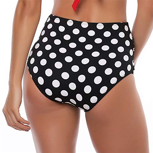 image for MIZOK Womens Swim Briefs Swimwear High Waisted Full Coverage Ruched Ta