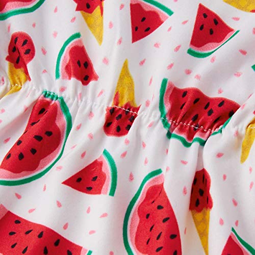 Kids4ever Baby Girl Watermelon Print Bodysuit Toddler Infant Romper Long Sleeve Playsuit Jumpsuits