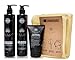 Curly Hair Shampoo and Conditioner Set Sulfate and Paraben Free Plus Microfiber Hair Towel and Leave in Conditioning by Royal Locks