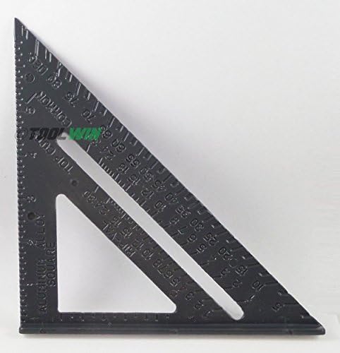 Aluminum Alloy Speed Square 7" Combination Carpenter's Protractor Miter Framing ;HJ#7-545/MKI94 G1577764