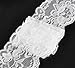 Housweety 10 Yards White Stretch Floral Scallop Lace Edge Trim 3-1/8