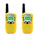 Aphse Kids Walkie Talkie Two Ways Radio Toy T-388 Walkie Talkie for Kids 3 Miles Range 22 Channels FRS GMRS Handheld Mini Walkie Talkies for Outdoor Adventures Camping Hiking Set of 2 (Yellow)