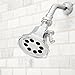 Speakman S-3019 Vintage Anystream High Pressure Adjustable 2.5 GPM Solid Brass Shower Head, Polished Chrome