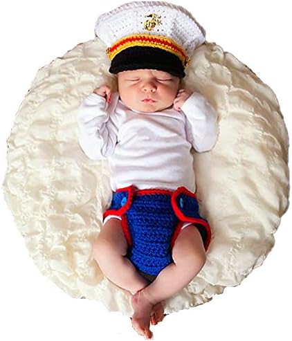 Newborn Photography Props Outfits - Baby Boy/Girl Knitted Hat Pants Cartoon Animal Costume Set