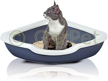 Bac A Litiere Avec Rebord Xxl Litiere Bac A Litiere D Angle Wc Toilette Chat Amazon Fr Animalerie