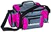 Flambeau Outdoors G400P Graphite Softside Series 400 Pink Tackle Bag, Portable Fishing and Tackle Organizer Bag with Tuff Tainer Storage Boxes Inside - Gray/Pink