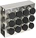 Prodyne M-912 Stainless Steel Spice Rack, 12-Bottle