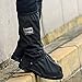 USHTH Black Waterproof Rain Boot Shoe Cover with reflector (1 Pair)
