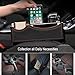 BALMOST Seat Gap Filler, Console Organizer, Car Pocket, Seat Catcher, Seat Crevice Storage Box for Smartphone Loose Change Coin Wallet Key (Black)