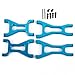 SkyQ 4pcs RC Front/Rear Lower Suspension Arm for 1/18 WL A949 A959 A969 A979 K929 Blue