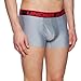 Under Armour Men's Original Series 3” Boxerjock, True Gray Heather (025)/Red, Medium