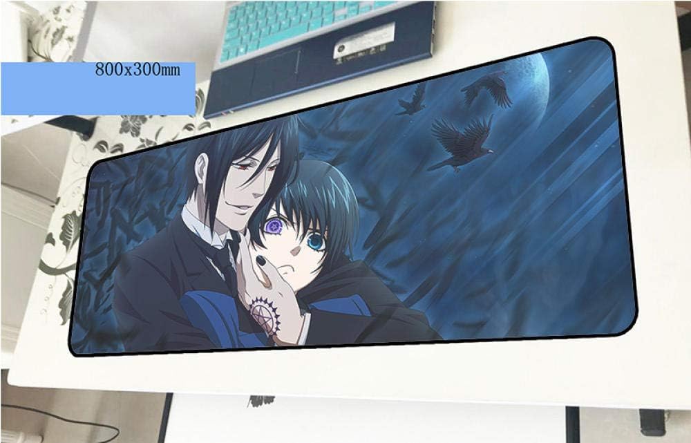 Black Butler 80X30Cm Gaming Mouse Pad Big Gamer Mat Hd Print Computer Desk Keyboard Large Play Mats Color G
