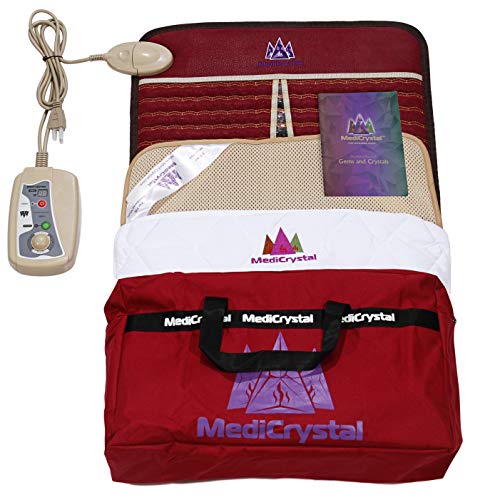 MediCrystal Infrared Heat Amethyst Tourmaline Mini Mat 32"L x 20"W