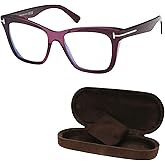Tom Ford FT5881-B Square Shape Eyeglass Frame + Bundle With eSHADES Eyewear Cleaning Kit
