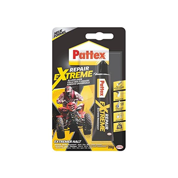Pattex Repair Extreme, nicht-schrumpfender und flexibler Alleskleber, temperaturbeständiger Reparaturkleber, starker…