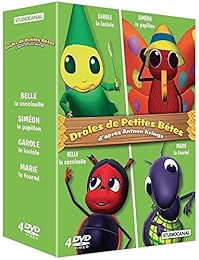 Drôles de petites bêtes - Coffret : Belle la coccinelle + Siméon le papillon + Carole la luciole + Marie la fourmi - Pack
