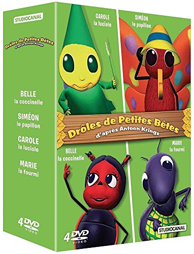 Drôles de petites bêtes - Coffret : Belle la coccinelle + Siméon le papillon + Carole la luciole + Marie la fourmi - Pack