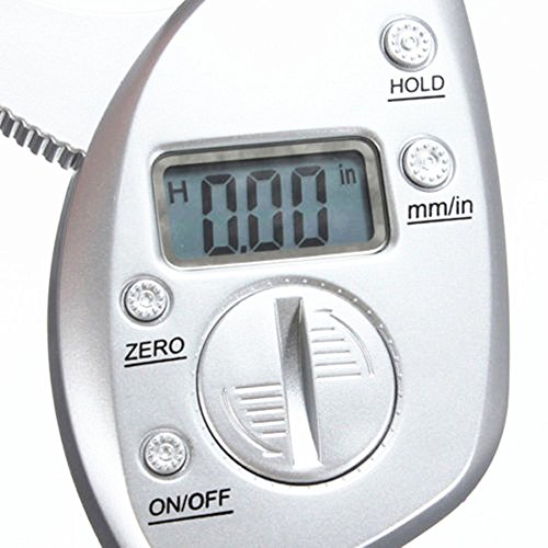 Qiorange Digital High Quality Display LCD Body Fat Caliper Skin Fold Analyzer