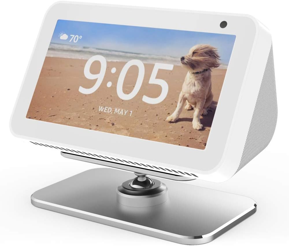 Stand for Echo Show 5, Aluminum 360 Degree Rotatable Holder for Echo