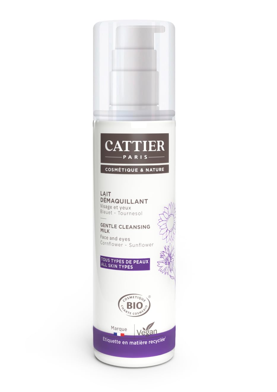 Cattier Caresse d'Herbalist Organic Make-Up Remover Milk 200 ml