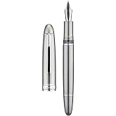 Asvine J16 Solid Titanium Fountain Pen Jowo Fine Nib Piston Filling, Ink Window Design with Wrench and Pen Box