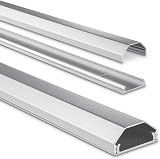 Hama Aluminium Cable Duct 110cm Silver Wall Mount Wire Management 5 Cables view 1