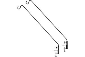 ERYTLLY Extended Reach Deck Hook Wall Pole Wall Mounted Deck Hook Extensible and Adjustable 28 inch to 43 inch Wall Bracket f