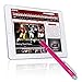 H&T(TM) Second Generation Fine Point Stylus with Two Tip [2 in 1] for Ipad, Ipad Air, Ipad Mini, Iphone, Samsung Galaxy, Nexus, Lg G Pad, HTC and Other Touch Screen Devices (Rosered)