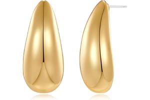 MUYAN Waterdrop Earrings for Women,Chunky Gold Silver Drop Earrings Fashion Jewelry Gift