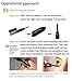 NIPOO Eyelash Curler with Comb - Heated Eyelash Curler Electric Eyelash Brush with Dual Temperature and Fast Heated Function, Growth - Massage Wand, Black