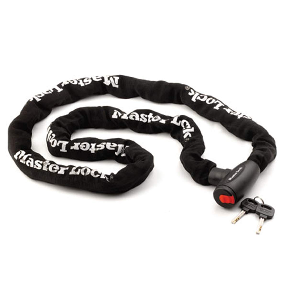 MASTER LOCK Motorcycle Chain Lock [Key] [2 m Chain] 8292EURDPS - Ideal for Motorcycle Black