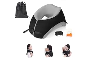 FCARE Breathe Easy Face Down Pillow, Desk Napping Pillow, Travel Head Neck Pillow, Best for Prone Face-Down Resting, or Contoured Post-Eye Surgery Support, for Sleeping,Airplanes, Car, Office,