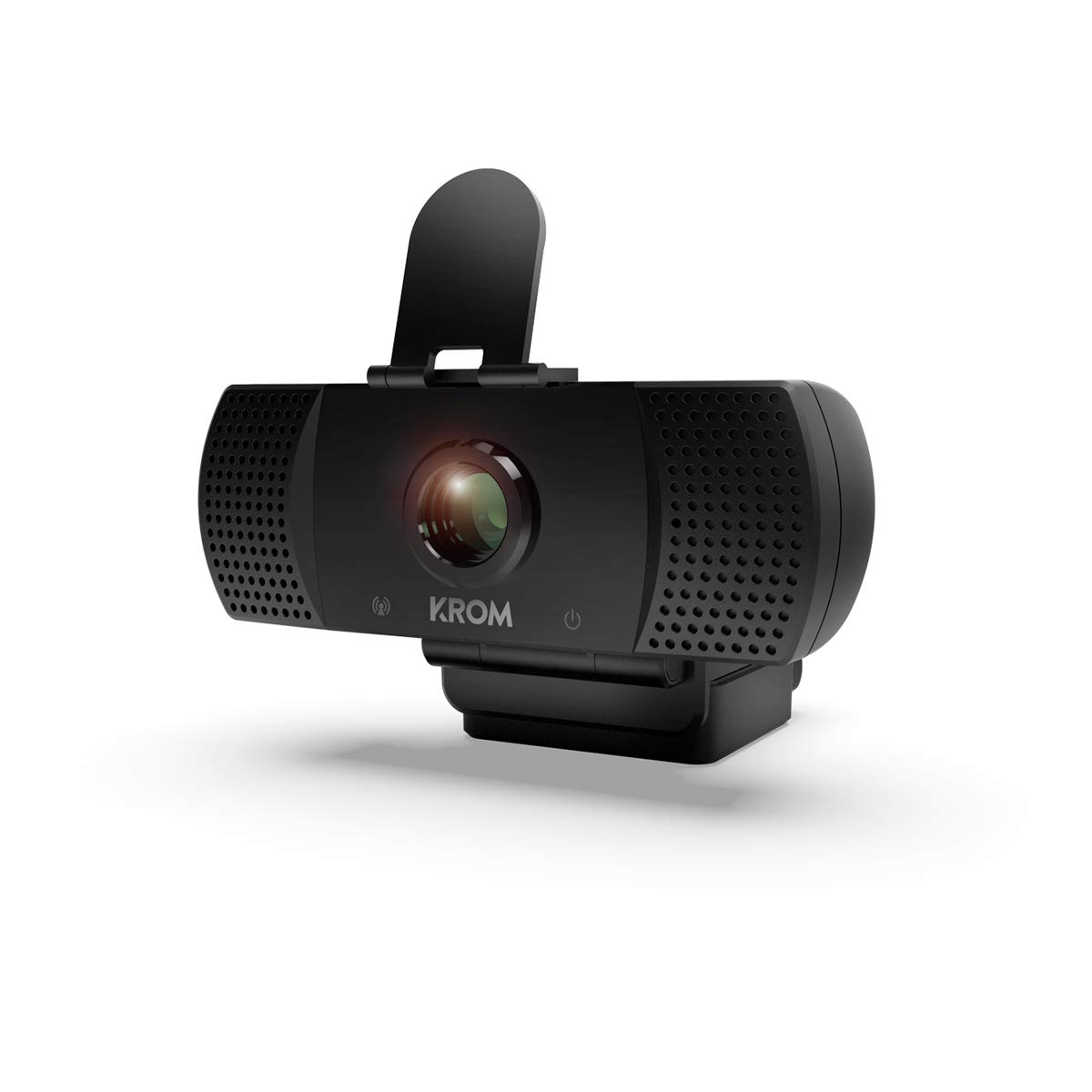 KROM Kam Webcam -NXKROMKAM- Designed for Gaming - Webcam 1080p, 30fps, Built-in Microphone, Tripod Included, USB, Black