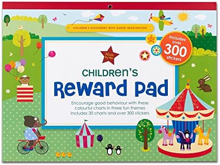 Boxclever Press Children's Reward Chart. Responsibility, chore &amp; behavioral chart pad with over 300 stickers and 30 charts. Motivational chart for one or multiple kids to encourage positive behaviors